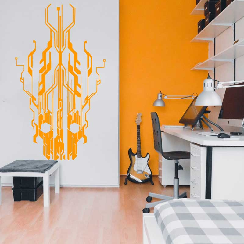 رقاقة دائرة التكنولوجيا الجمجم - مراجعة Tech Office Wall وسعره