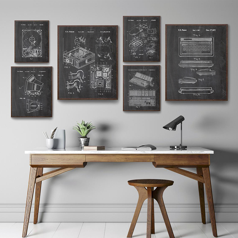 مجموعة من 6 ملصقات جدارية بتصم - مراجعة Tech Office Wall وسعره
