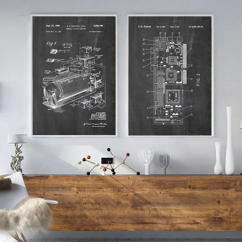 مجموعة من 6 ملصقات جدارية بتصم - مراجعة Tech Office Wall وسعره