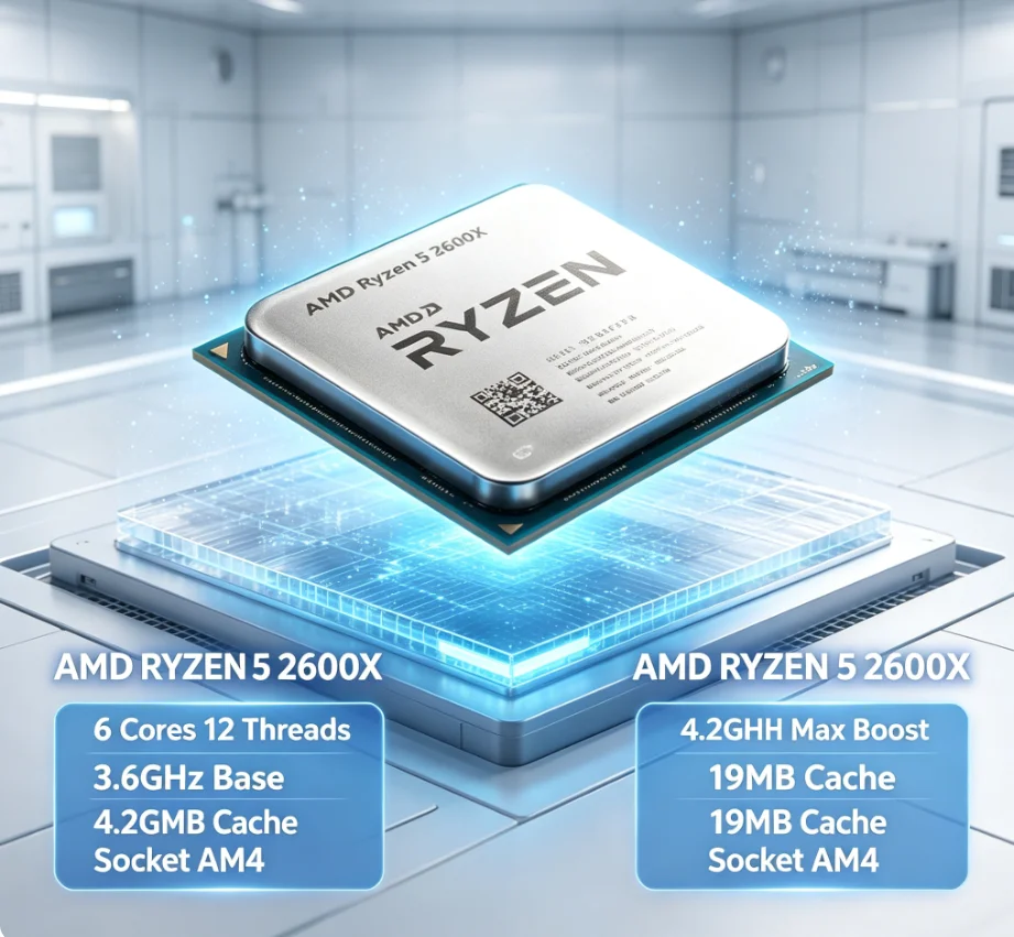 معالج R5 2600X بسرعة 3.6 جيجاه - مراجعة Amd Cpu Ryzen 5 وسعره